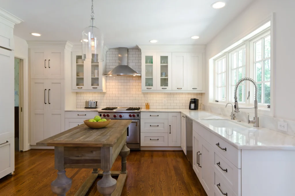 White Subway with White Cabinets