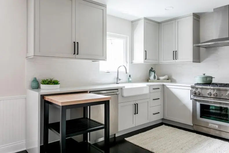 a beautiful kitchen with Hide and Seek Island 