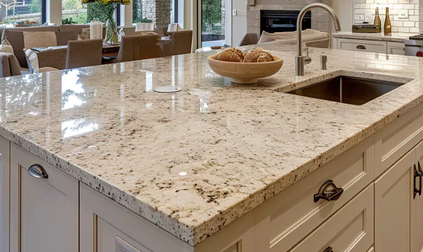 A kitchen with Engineered Quartz Countertops which is most durable kitchen countertop 