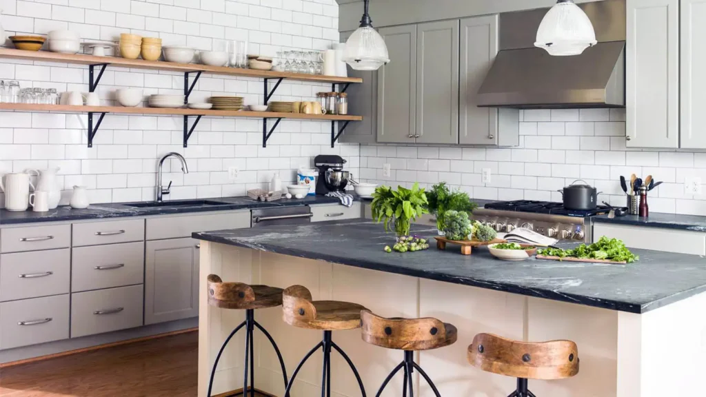 Soapstone Countertop in a modern Kitchen